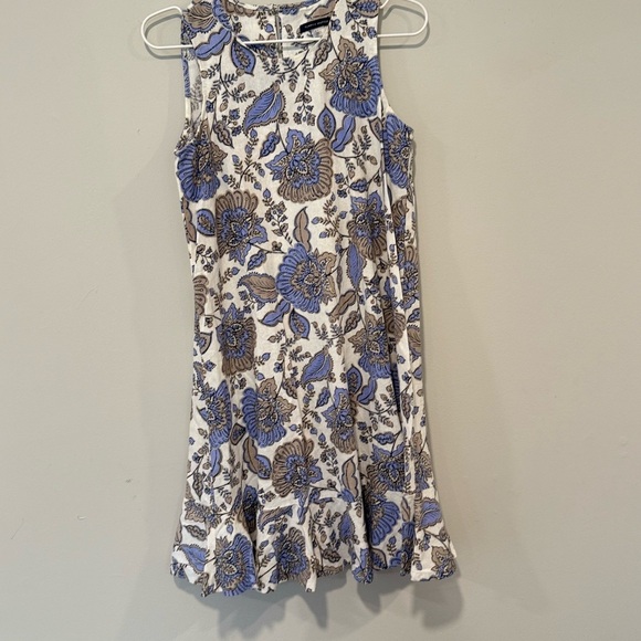 Tommy Hilfiger Women's Ruffled Hem floral Shift  linen Dress size 2 1724 - Picture 2 of 9